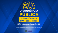 2ª AUDIÊNCIA PÚBLICA LEIS ORÇAMENTÁRIAS (PPA/LDO/LOA) 25/11/2025 ÀS 19H