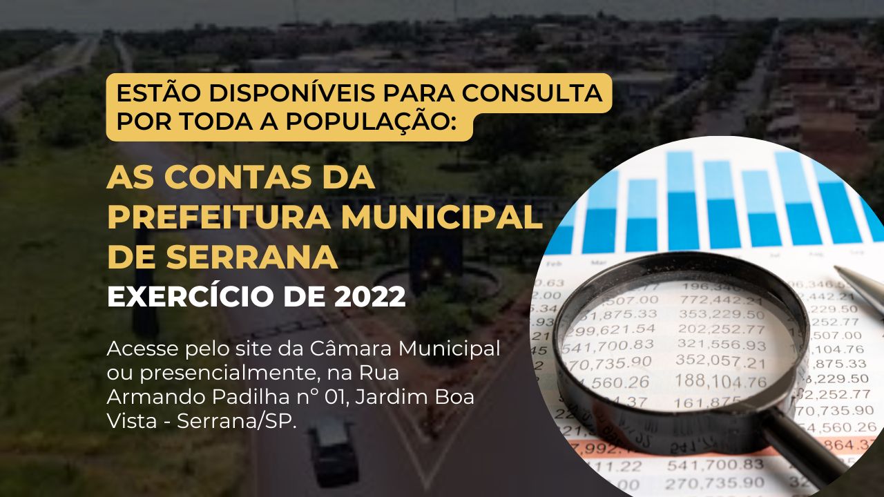 CONTAS DO EXECUTIVO MUNICIPAL - EXERCÍCIO DE 2022