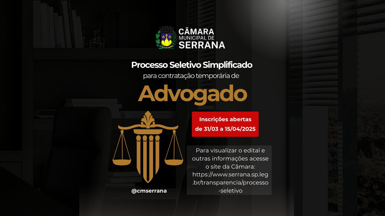 PROCESSO SELETIVO SIMPLIFICADO PARA CONTRATAÇÃO DE ADVOGADO POR TEMPO DETERMINADO – ANÁLISE DE CURRÍCULO